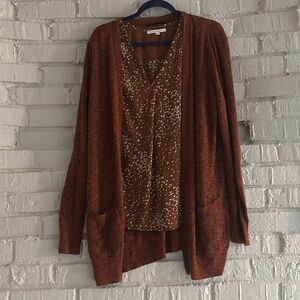 Business casual shirt and sweater